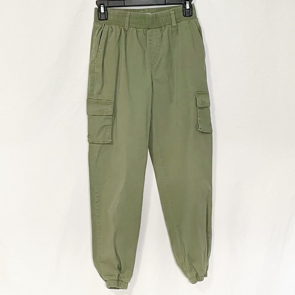 🟢Angel Kiss Cargo Joggers Olive Green Size 1 - Picture 2 of 8